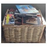 Basket (approx 20" x 16" x 12") of Misc. Books
