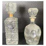 Cut Glass Liquor Decanters Up to 12in