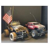 Hummer & Jeep (approx 13") Toy Cars, No Remote
