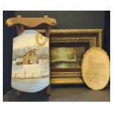 Forest Painting (approx 20" x 14"), Etched Wood