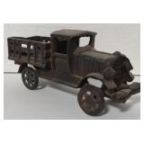 Vtg. Cast Iron Delivery Truck Model 9"