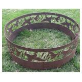 Metal Duck and Cattails Themed Decorative Fire