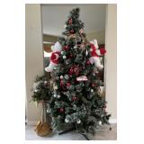 Christmas Tree w/ Teddy Bears And Tree Decoration