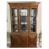 Wood Buffet Hutch Cabinet w/ LightAppr 50x16x80