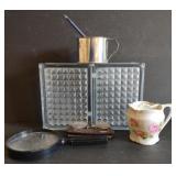 Glass Bookends (approx 6" x 7.5"), Magnifying