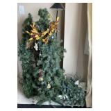 Decorative Trees And Floor Lamp Appr 50 in