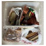 Bin w/ Lincoln Logs And Plastic Railroad, Castel,
