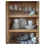 Contents of Shelves incl. Glassware & Porcelain