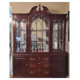Ethan Allen China Cabinet, approx 62" x 15" x 80"