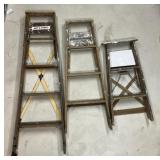 Wood Step LaddersAppr 3 ft , 4 ft , 5 ft