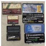 Drive Socket Sets Including Thorsen, SnapOn,