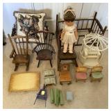 Liebermann Elegance Doll, Assorted Doll Cribs,