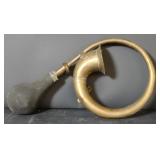Vtg. Brass/Rubber Car Horn 15"