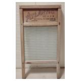Vtg. Atlantic Wooden Washboard 23"x12"