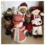 Assorted Christmas Themed Vander Bears, Snowman