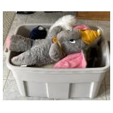 Tote Contents: Assorted Stuffed Animals and
