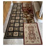 Decorative Geometric Pattern Runner Rug and