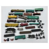 Lot Of N Scale Train Cars , Locomotives & Parts