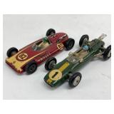 Lot Of 2 Vintage Die-Cast Race CarsLargest