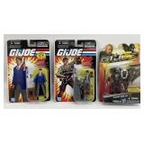 Lot Of (3) GI Joe Action Figures On Blister Cards