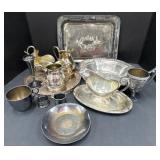 (E) Various Silver-Plated Items Including Serving