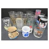 (E) Drinkware Lot Includes Coca-Cola Glasses,