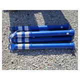 (ZZ) Delineator Post: Portable, Blue, 45" Overall