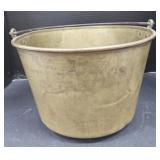(AQ) Copper Bucket With Brass-Toned Coloring 9"