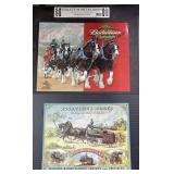 (AD) Budweiser Clydesdales lithographed steel and