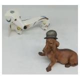 (M) Capodimonte Giuseepe cappe Dachshund with Vtg