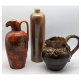 (H) Decorative vases, tallest 12in h