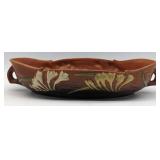 (H) Roseville water lilly console bowl 16x10x3in