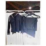 (RZ) vtg Wool Navy Uniforms - one with
