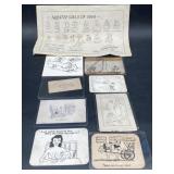 (N) Adult entertainment vintage cards photos and