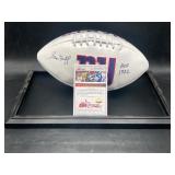 (D) Sam Huff signed NY giants collectible