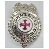 Obsolete C.H. Hanson Chicago Board Of Health Inspe