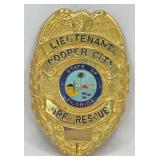 Obsolete Cooper City Florida Fire-Rescue Lieutenan