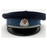 Hungary Police Corporate Visor Cap & Hat Badge