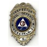 Obsolete Newark New Jersey Civil Defense Inspector