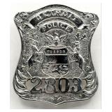 Obsolete Detroit Michigan Police Shield Badge #280