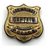 Obsolete 1948 Des Moines Iowa Civil Service Police