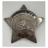 Obsolete C.H. Hanson Oak Park Illinois Police Patr