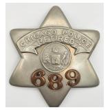 Obsolete C.H. Hanson Chicago Police Retired Pie Pl