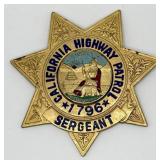 Obsolete California Highway Patrol Sergeant Star W