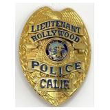 Obsolete Hollywood California Police Lieutenant Sh