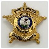 Obsolete Blackinton Riverdale Illinois Fire & Poli