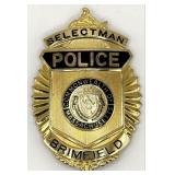 Obsolete Brimfield Massachusetts Police Selectman