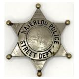Obsolete Waterloo Iowa Police Street Dept. Star Ba