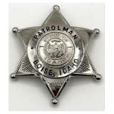 Obsolete Boise Idaho Patrolman Star Badge
