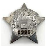 Obsolete Chicago Police Patrolman Star Badge #2935